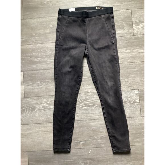 GAP Pants Size 31r Dark Wash Resolution Pull-On Skinny Leggings Stretch Denim - Picture 1 of 10